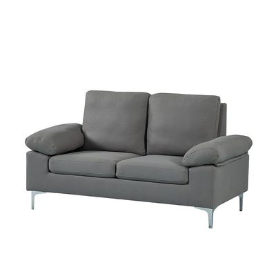 Algo 2-Seater Fabric Sofa - Grey - With 2-Year Warranty